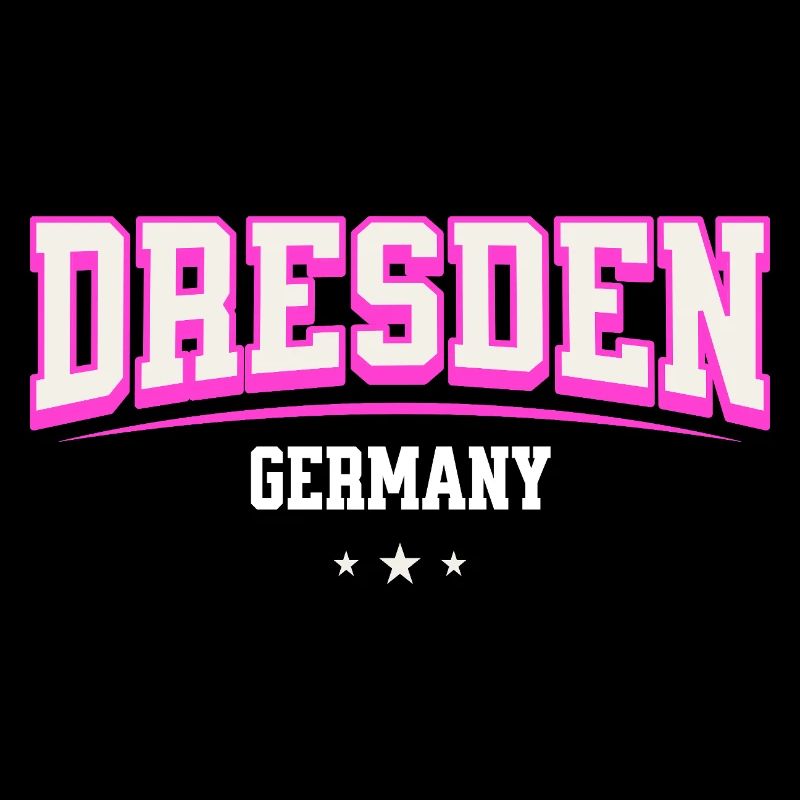 Dresden Retro Emblem Pink