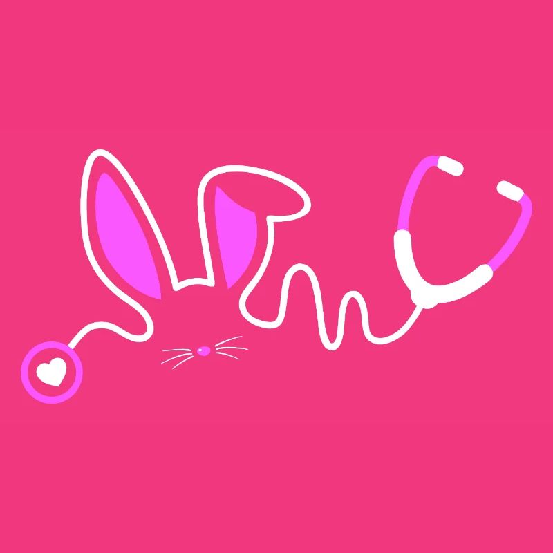 Stethoscope Bunny Whimsy