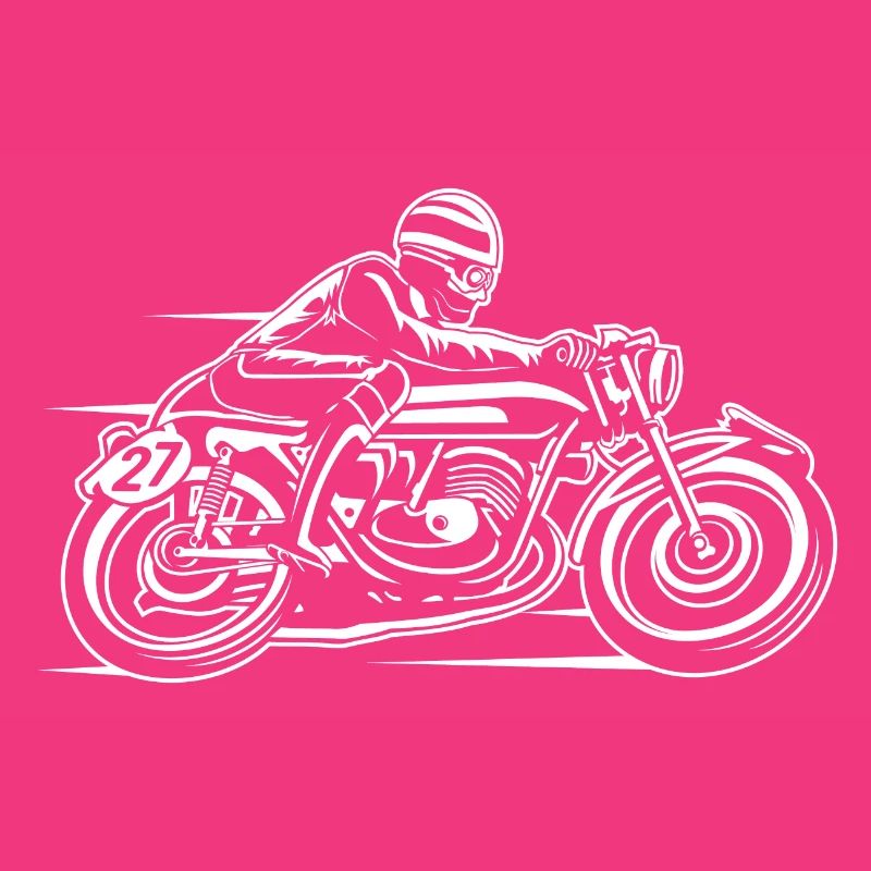 Cafe Racer Motorcycle 03_wei ß