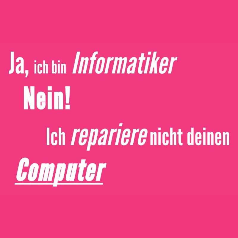 Informatiker Computer kaputt
