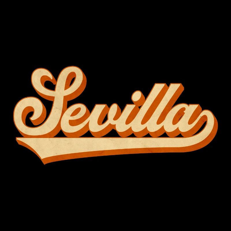 Sevilla Rétro lettrage