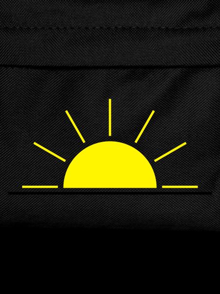 Sonnenaufgang oder Sonnenuntergang gelb