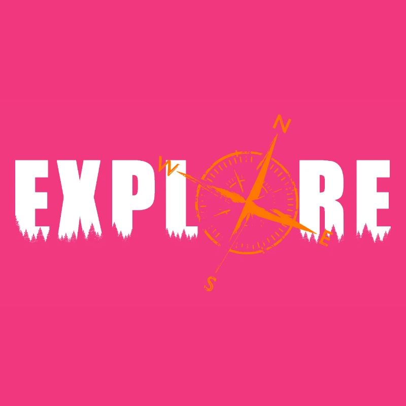 Explore Motiv mit einem Kompass