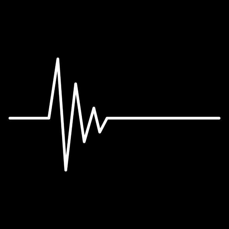 ECG line vector