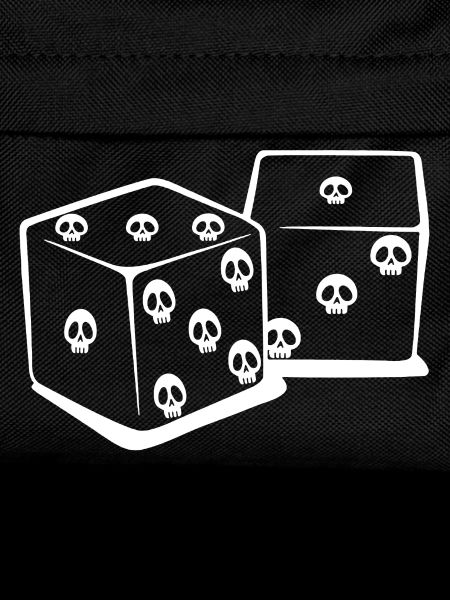 Playing with dice (white)