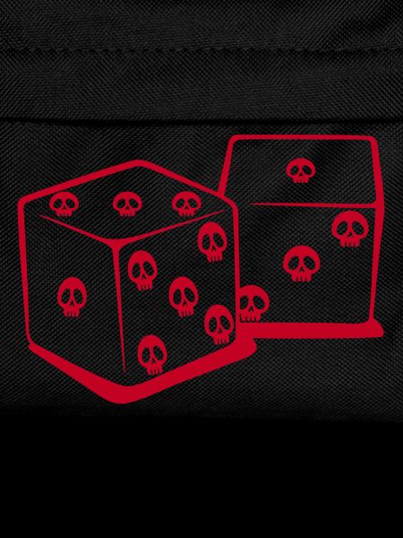 Playing with dice (red)