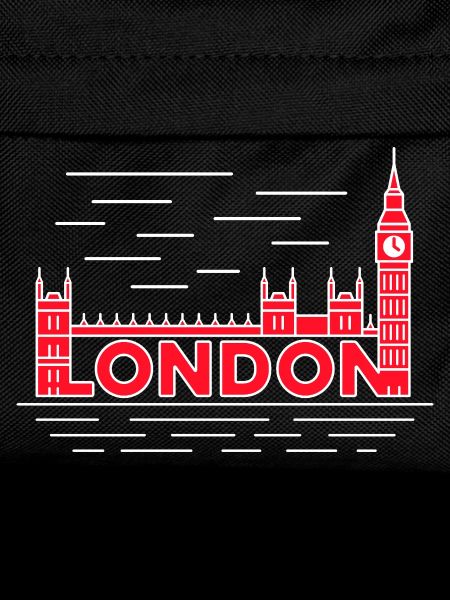 London Skyline Bold Red