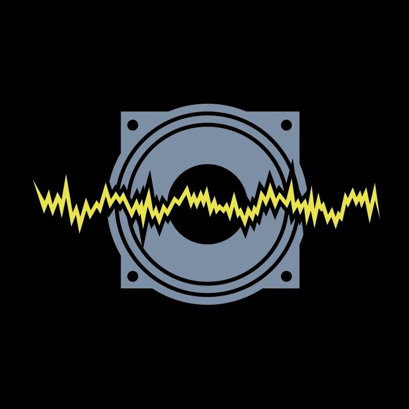 woofer basse techno rythme sonore de boîte à