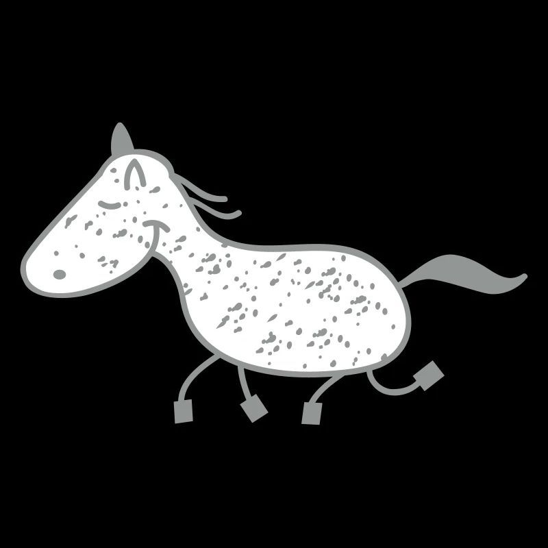 Schimmel- Pferd