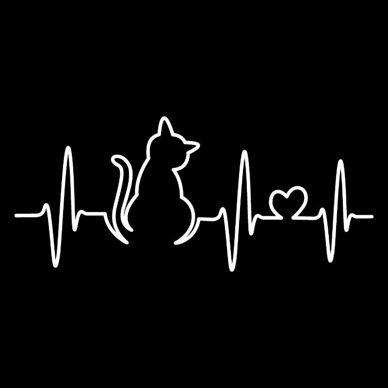 Chats, Battement De Coeur, Lignes, Dessin, Coups, Pouls