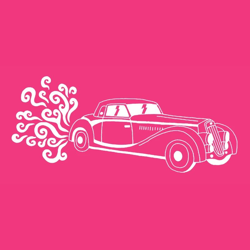 Weißer Oldtimer