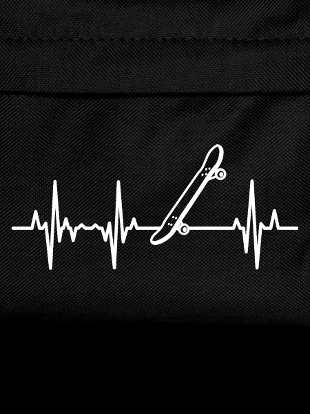 Skateboard ECG Heart Line