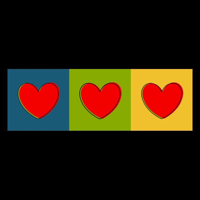 Herz Muster Herzmuster bunt