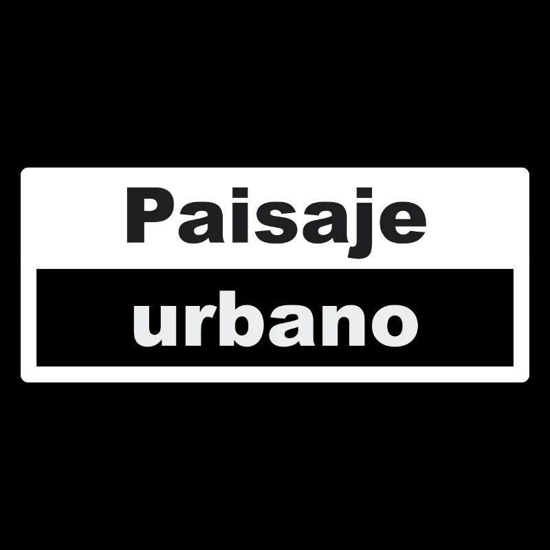Stadtbild Typografie spanisch