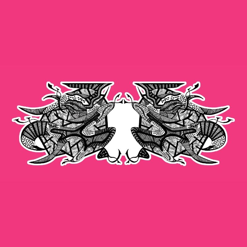 Schwarz-Weiß abstraktes Design Nr. 7
