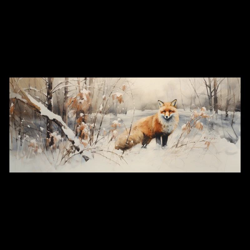 Fox Landscape Snow