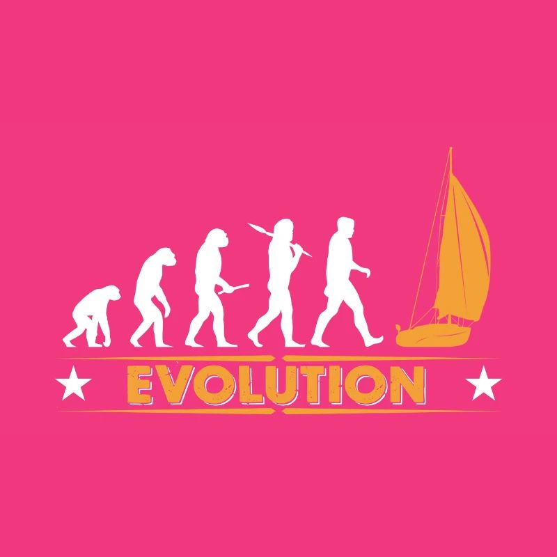 Evolution de la voile - orange/blanc