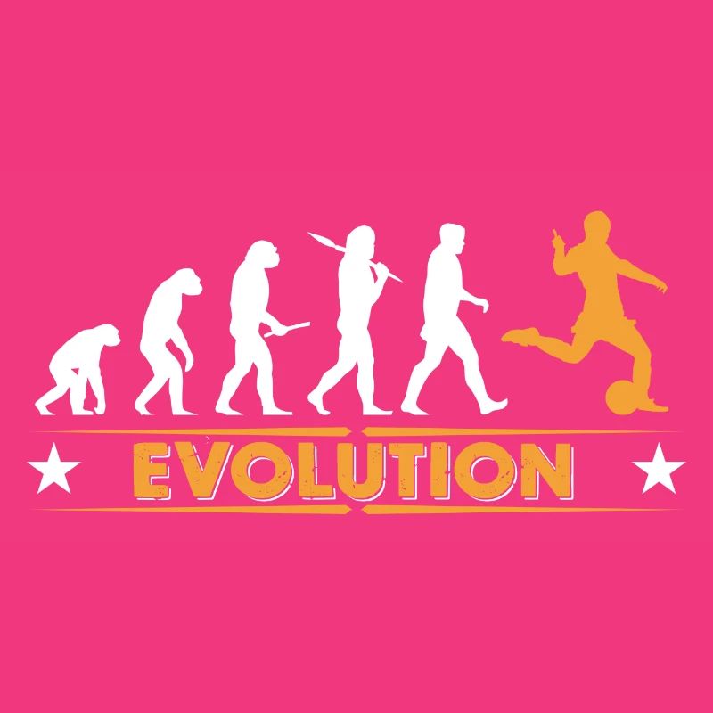 Football evolution - orange/white
