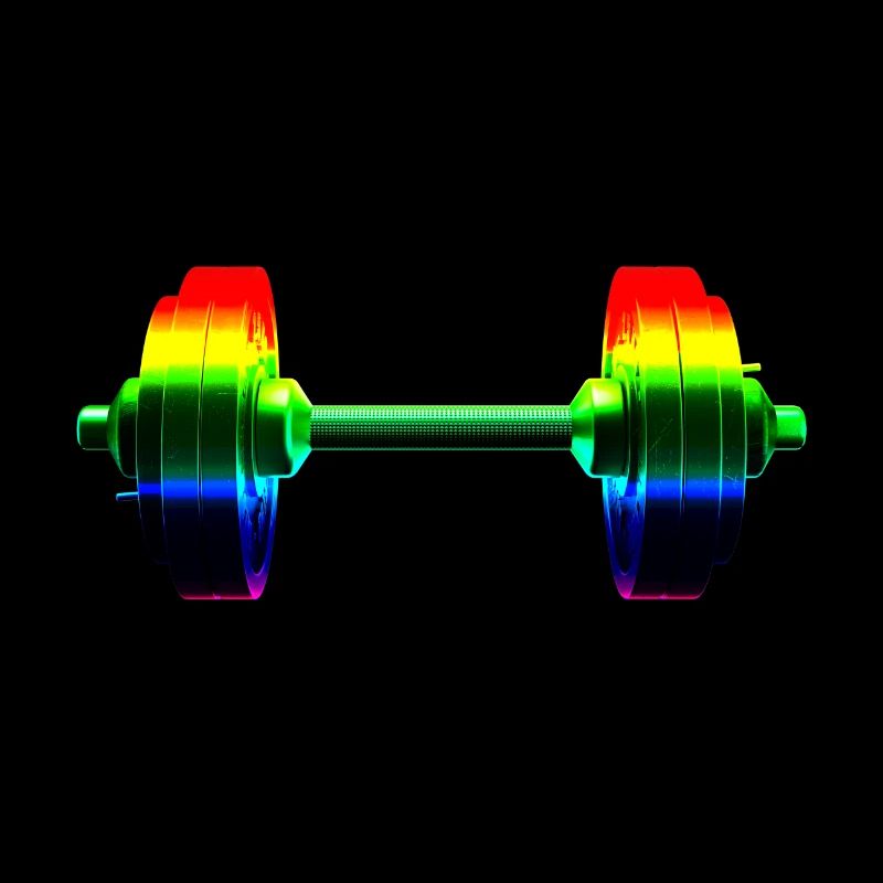 Rainbow dumbbell