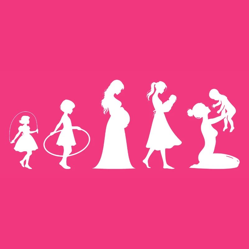 Evolution Mama Muttertag kind Familie