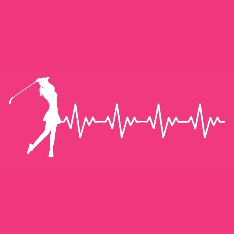 Golfeuse Golfeuse Coup de golf ECG Battement de cœur