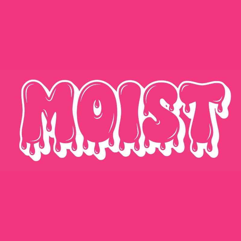 Moist Dripping Text