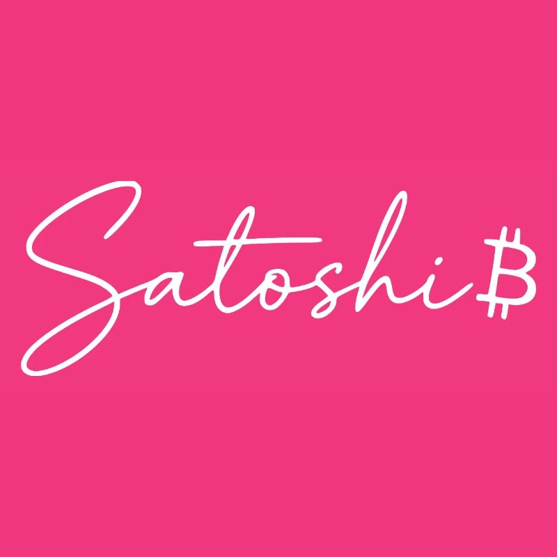 Satoshi Lettering Bitcoin Symbol Script Crypto