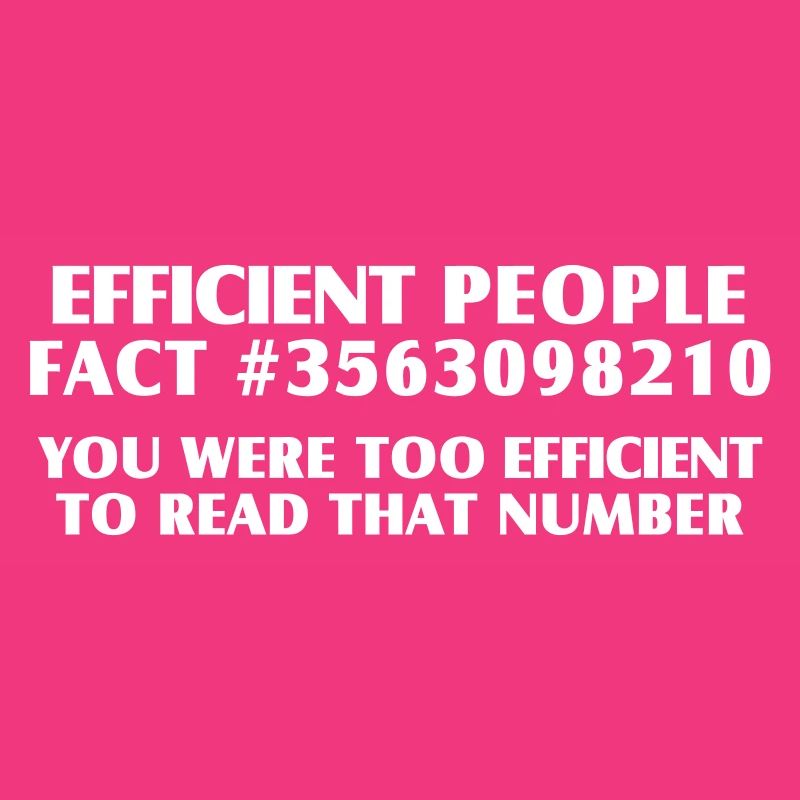 Efficient Nerd Shirt – Funny Computer Facts