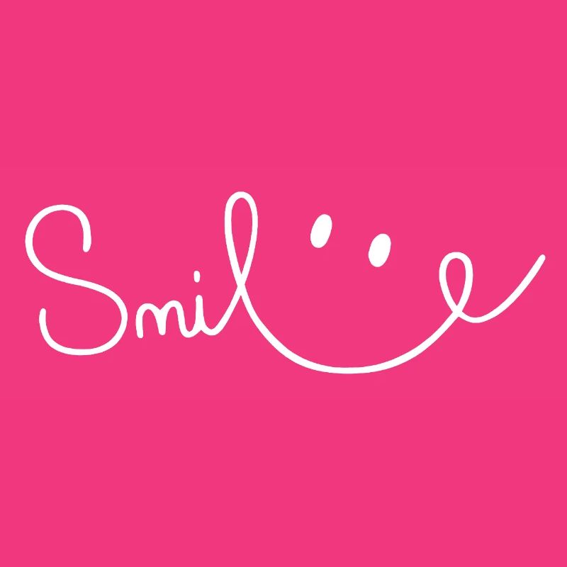 Smile Sourire Script Brush