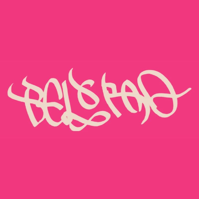Abstract graffiti design with Belgrade flair