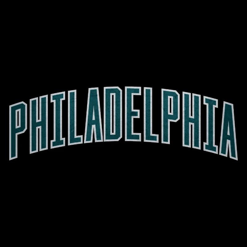 Philadelphia Arc Textured Typography
