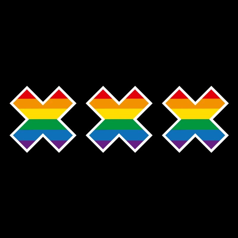Amsterdam Pride Rainbow Flag St. Andrew's Cross LGBT