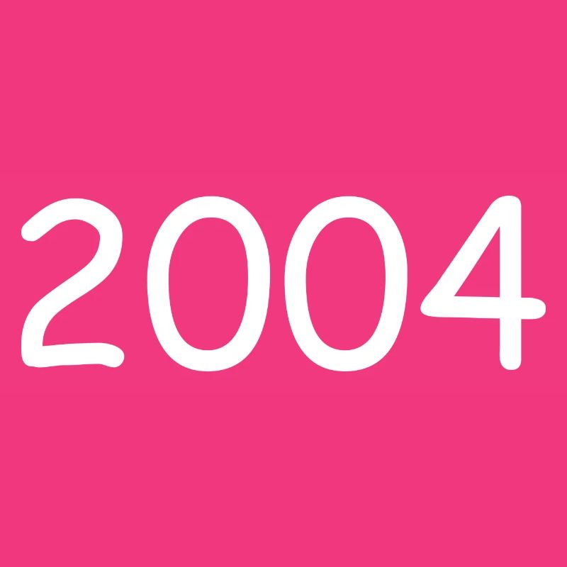 2004 20th birthday year white