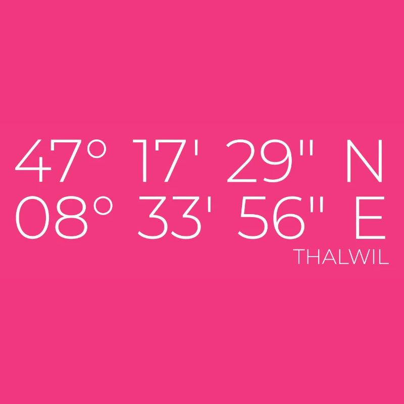 Coordinates Thalwil Zurich