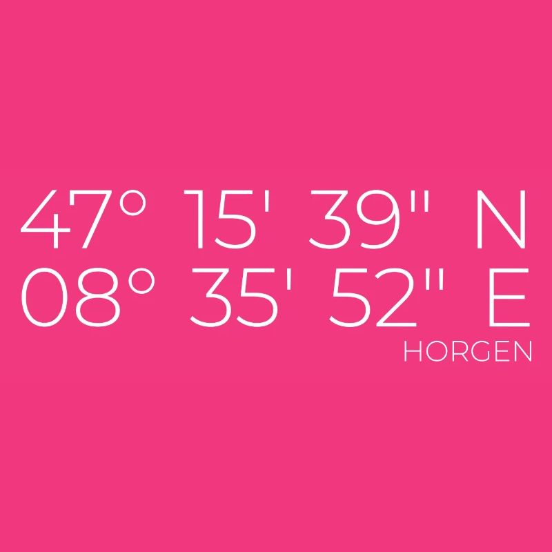 Coordinates Horgen Zurich