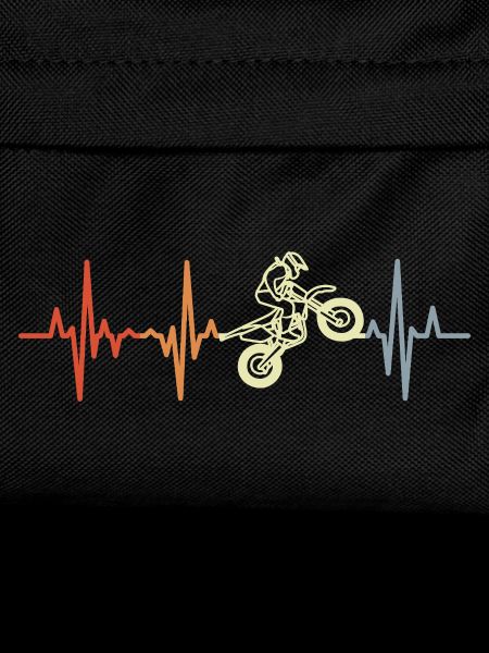 Retro Motocross Cardiogram