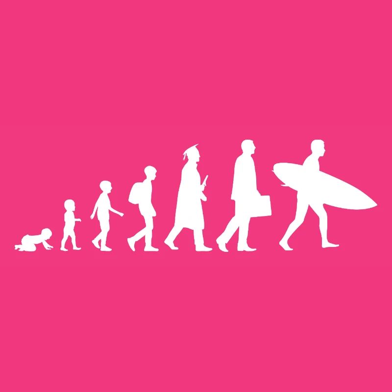 Evolution of a surfer