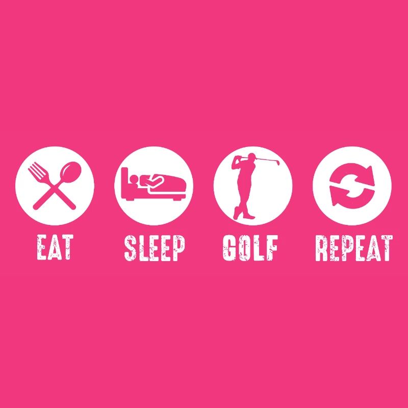 Manger, dormir, golfer, répéter la routine quotidienne pour les joueurs