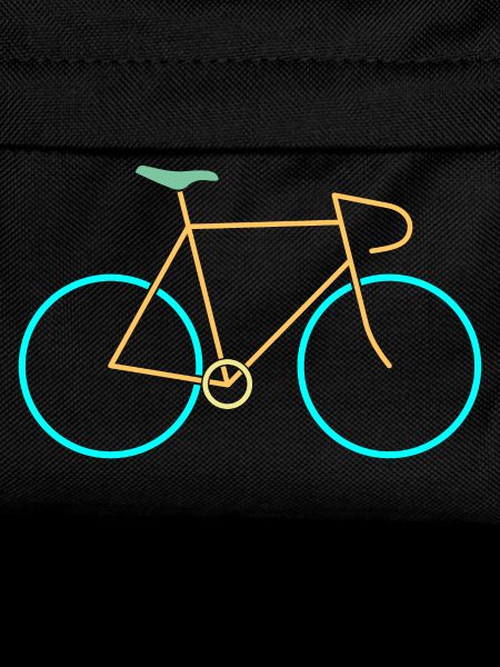 Racing bike yellow blue