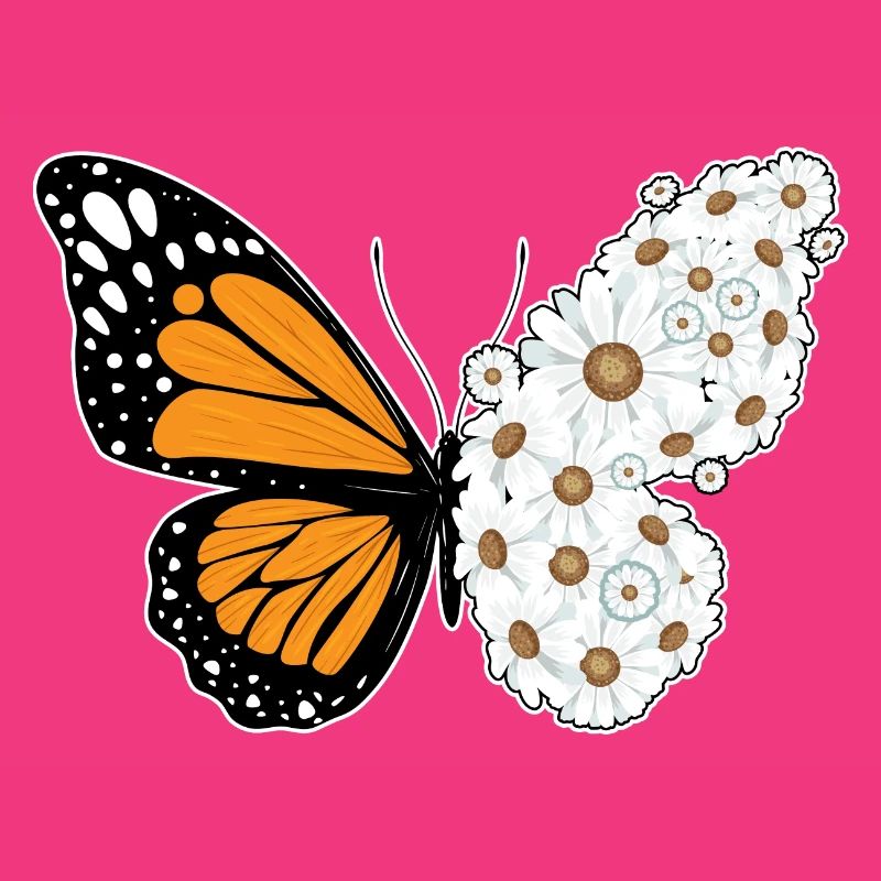Schmetterling Gänseblümchen