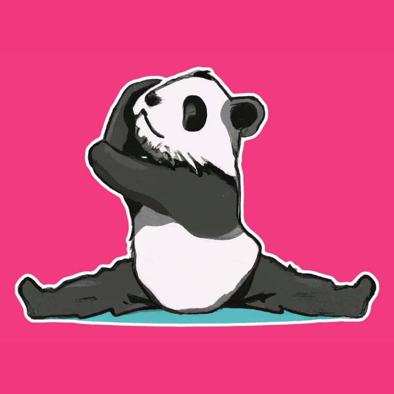 Panda Pose Sticker