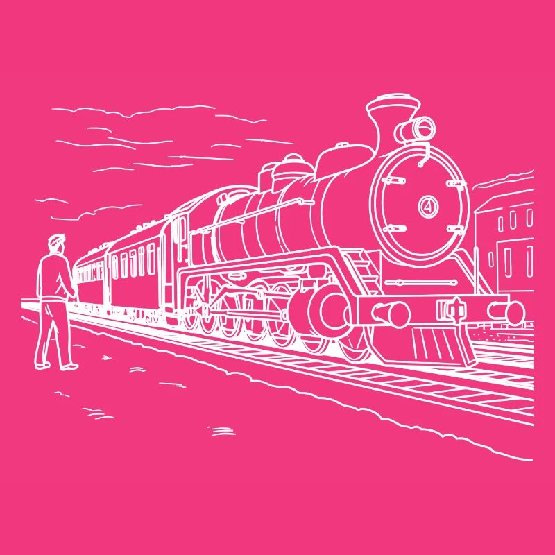 Train Lover Drawing