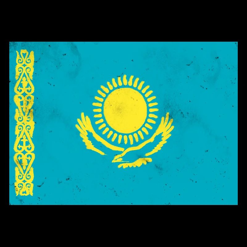 Flagge von Kasachstan