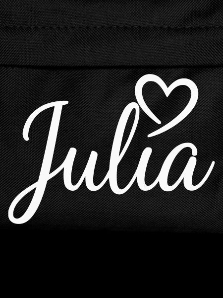 Julia Name font with heart