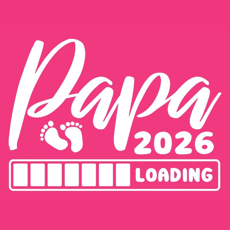 Papa 2026 loading - Schwangerschaft - Geschenk