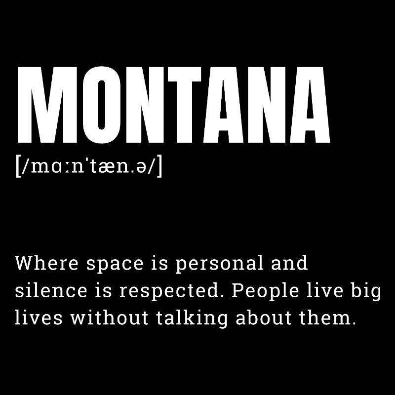 Montana Bold Block Typography - Outdoors