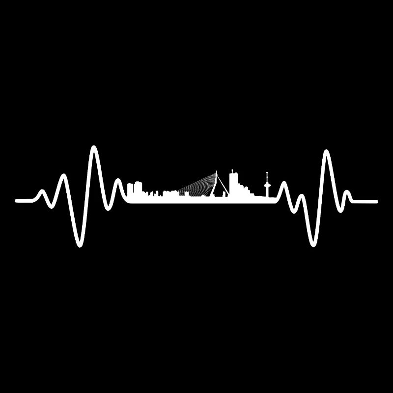 Rotterdam Heartbeat Skyline Rotterdam