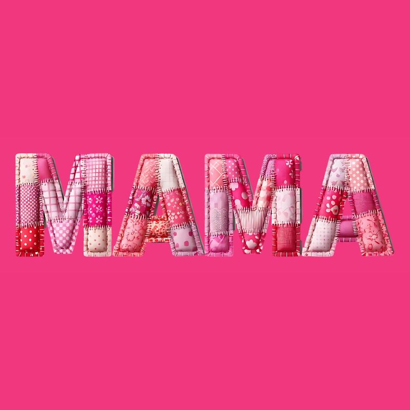 Mama Handmade Patchwork Schrift