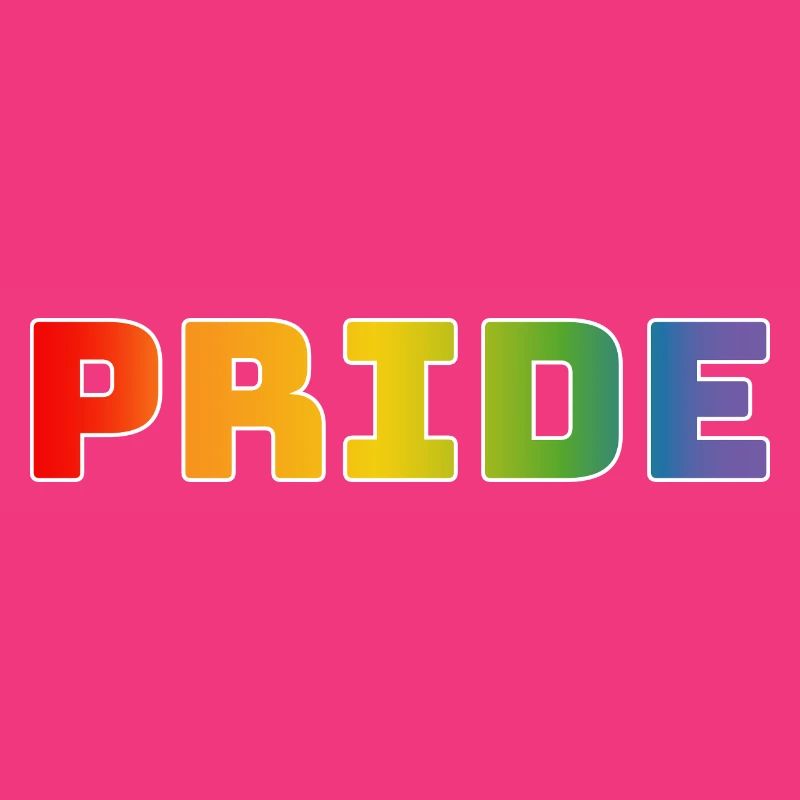 Rainbow pride white