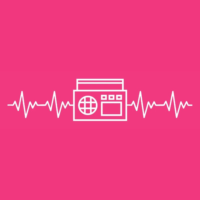 Ghetto blaster ECG heartbeat